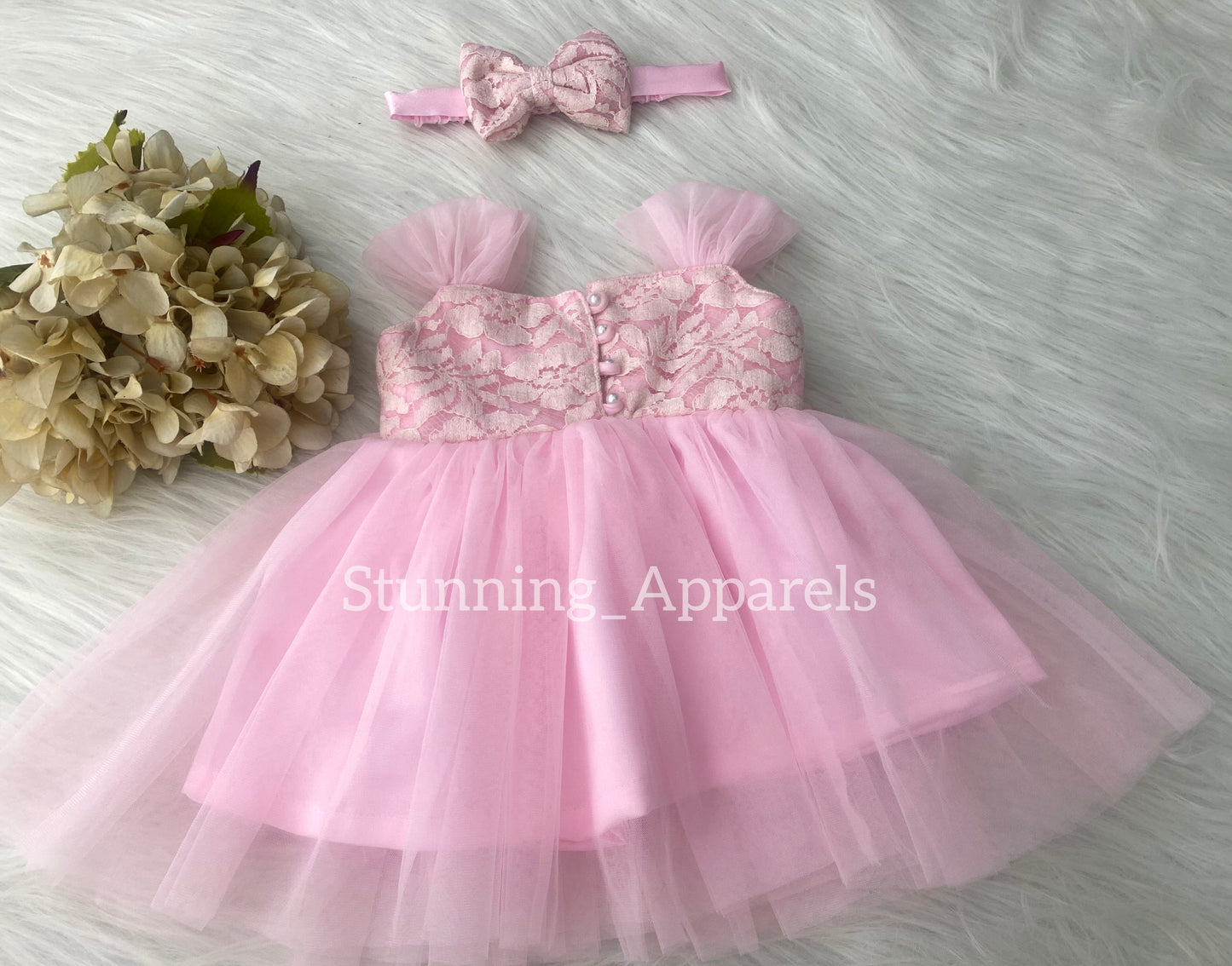 Cassy Looking Baby Pink Casual Dress