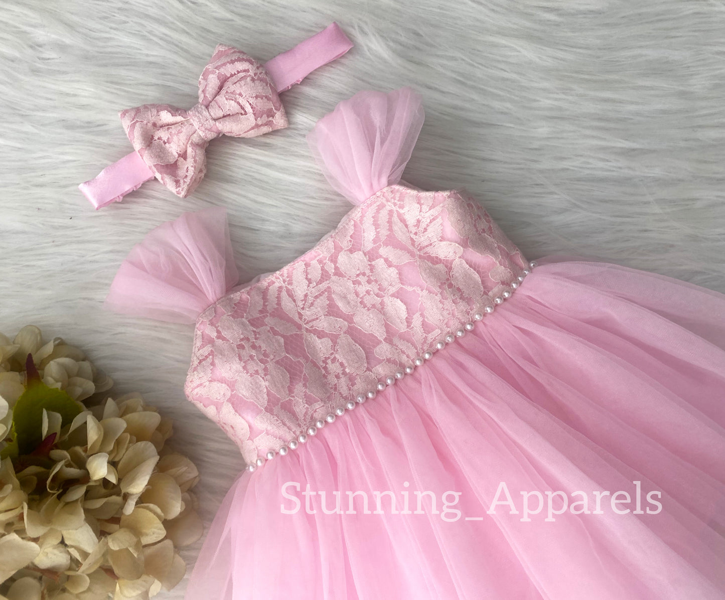 Cassy Looking Baby Pink Casual Dress