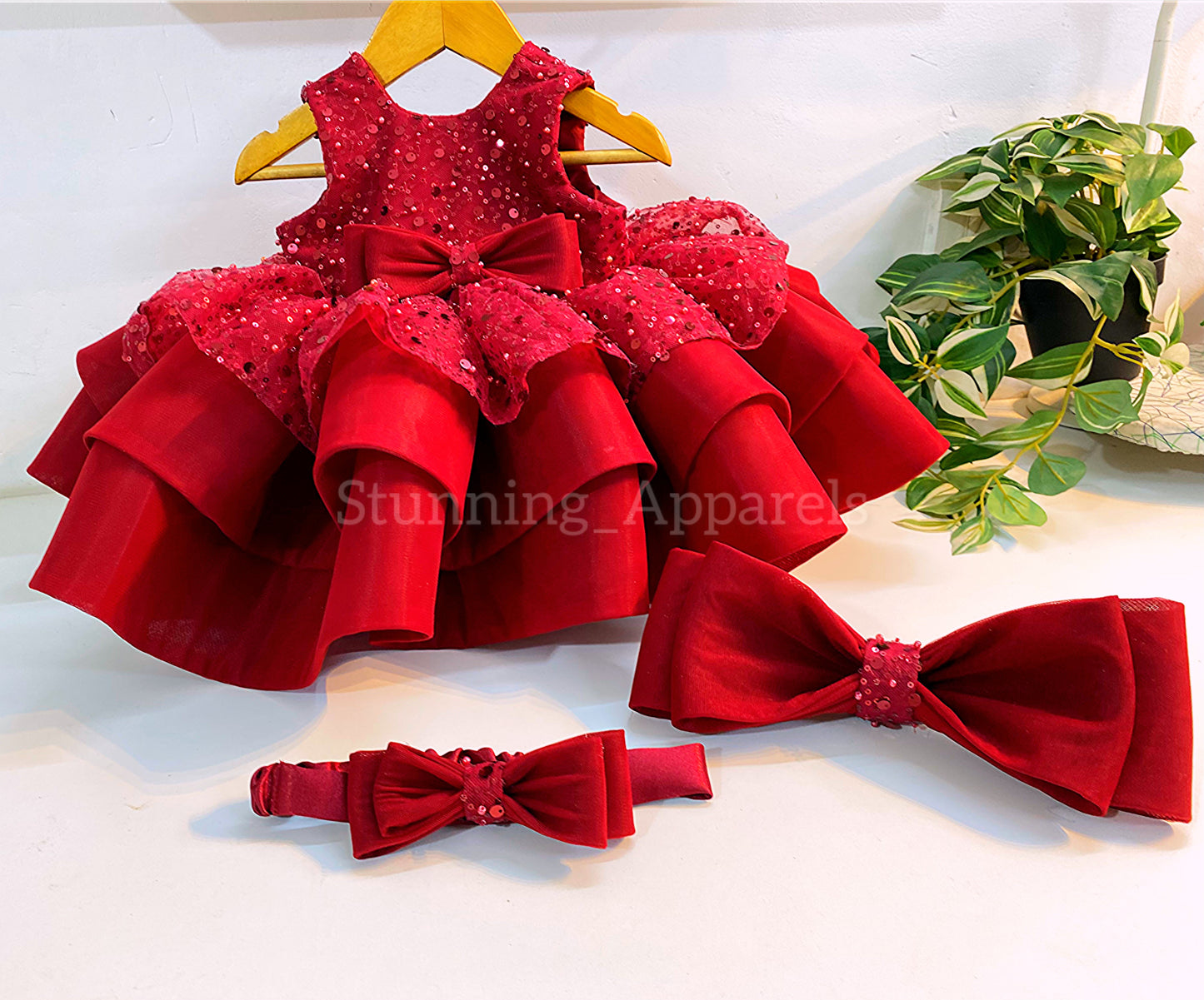 Premium pretty party wear red dress