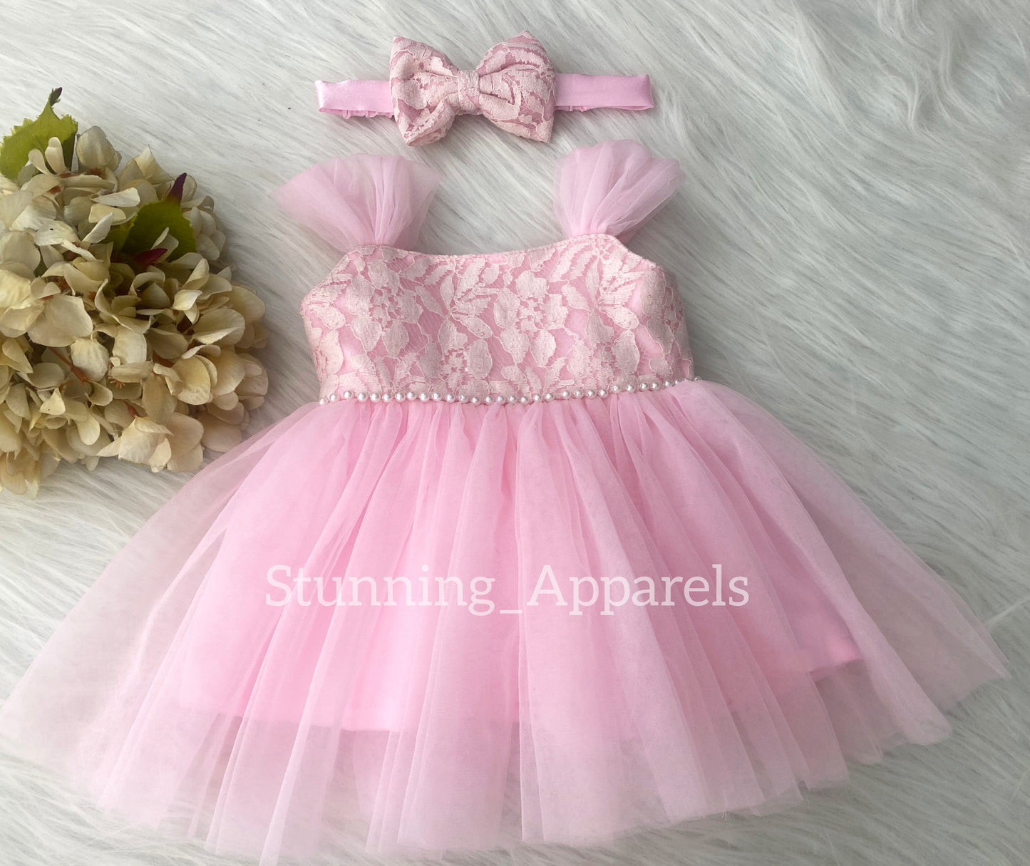 Cassy Looking Baby Pink Casual Dress