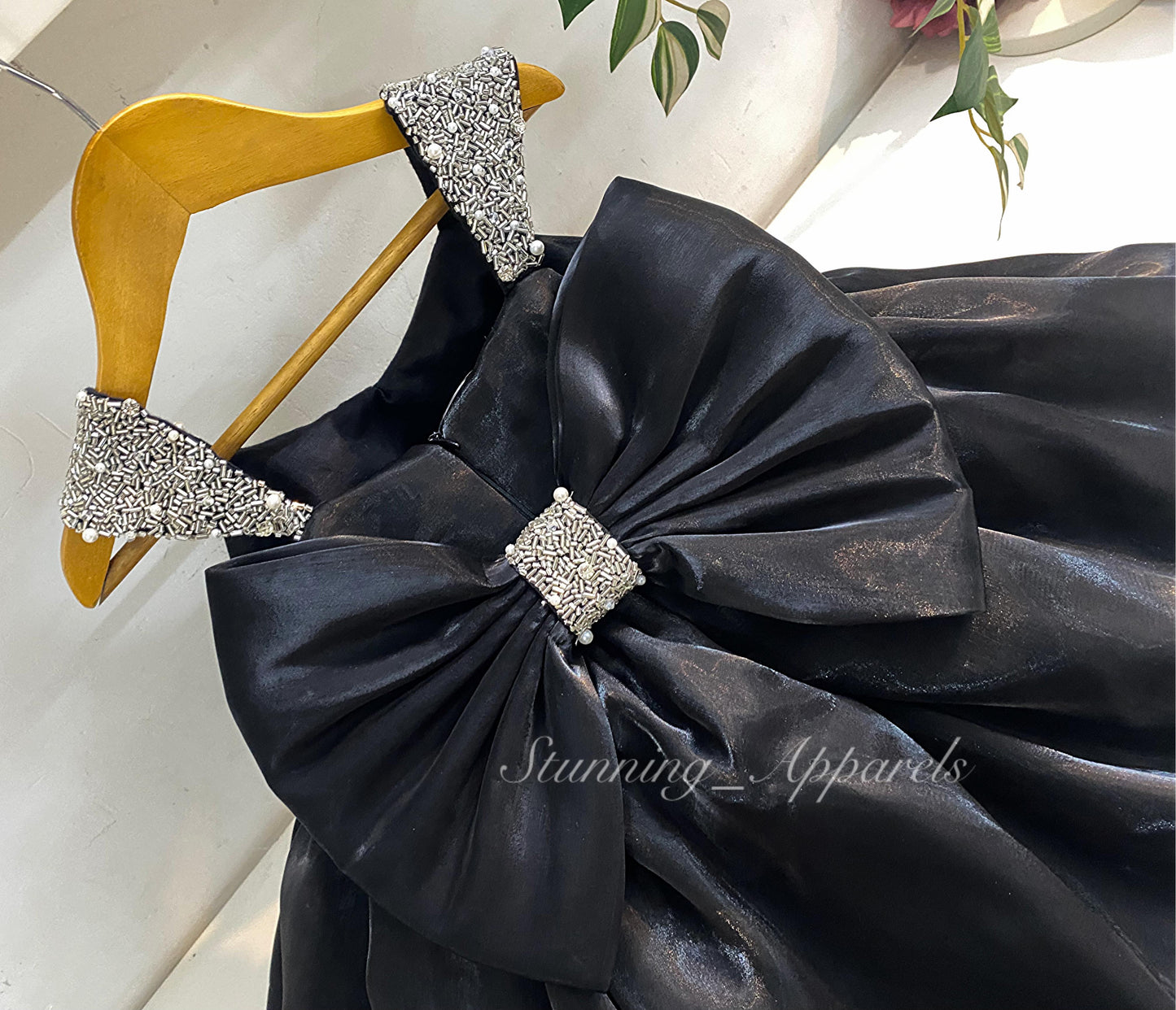 Designer Premium Hand Work Black Dress
