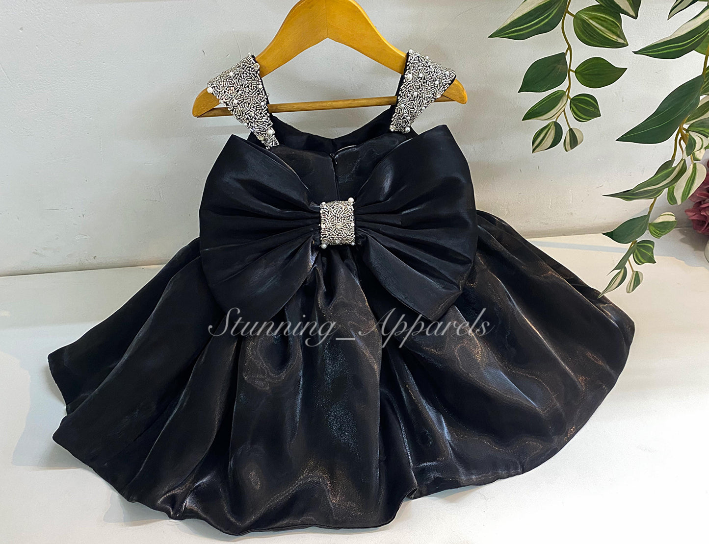 Designer Premium Hand Work Black Dress