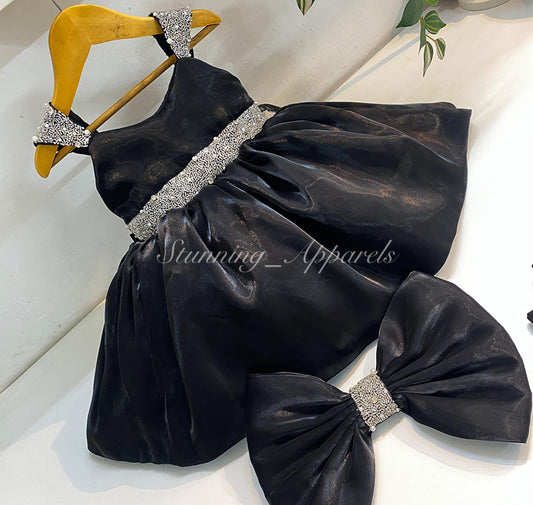 Designer Premium Hand Work Black Dress