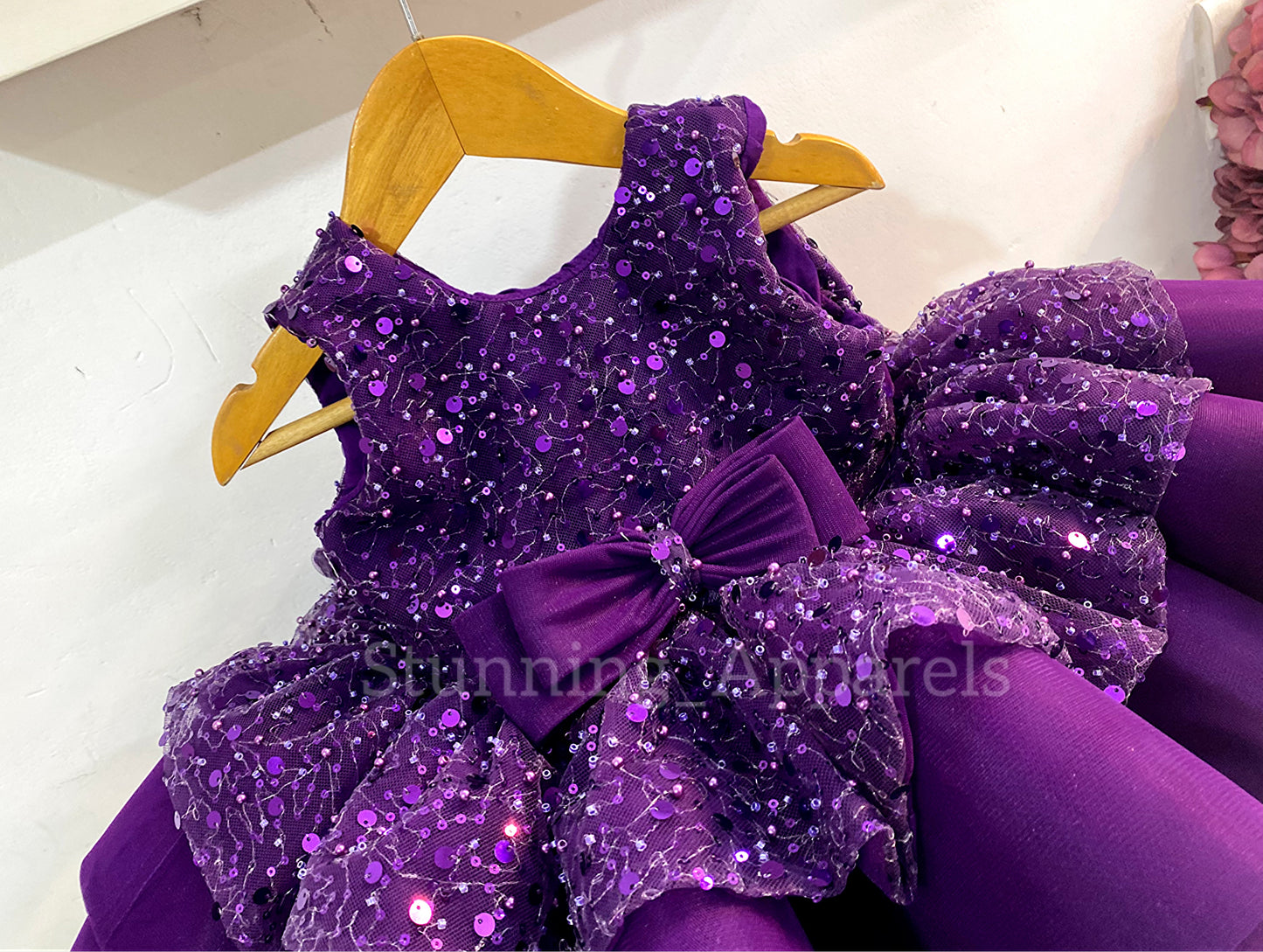 Premium pretty party wear purple dress