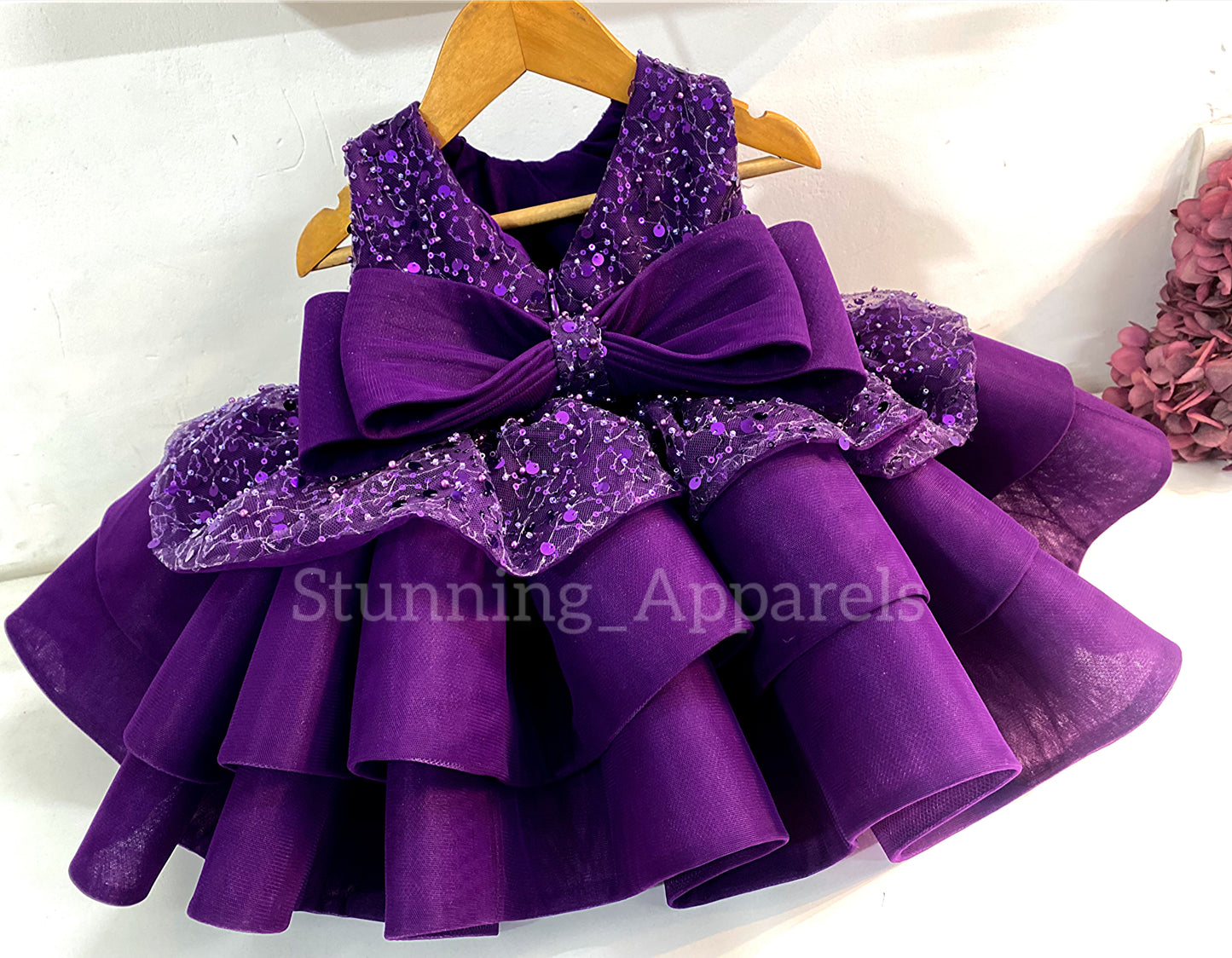 Premium pretty party wear purple dress