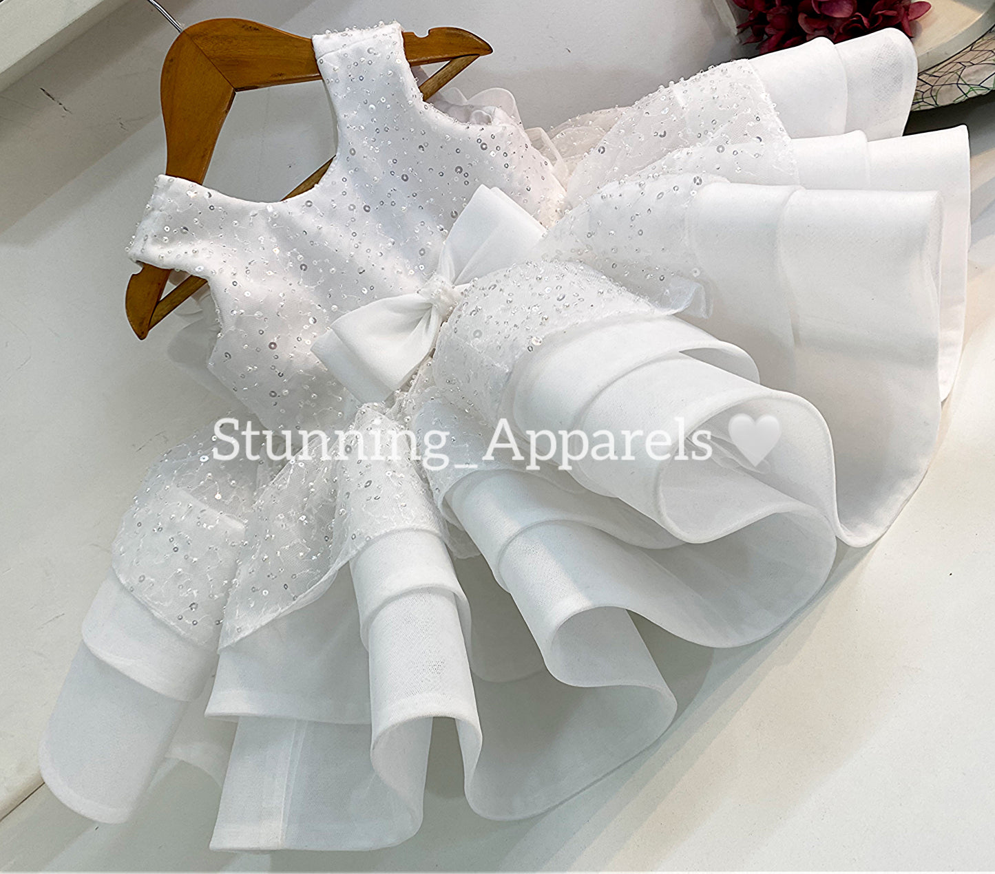 Premium pretty party wear white dress