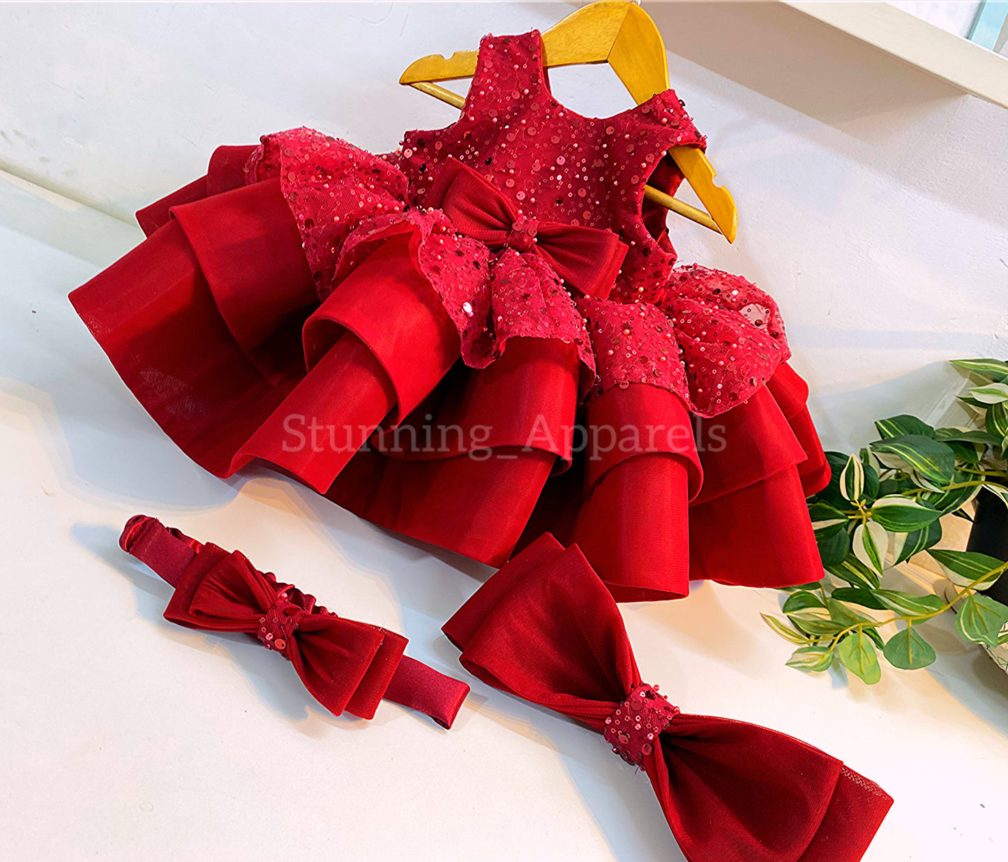 Premium pretty party wear red dress