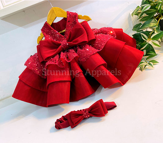 Premium pretty party wear red dress