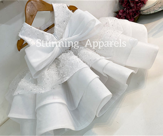 Premium pretty party wear white dress