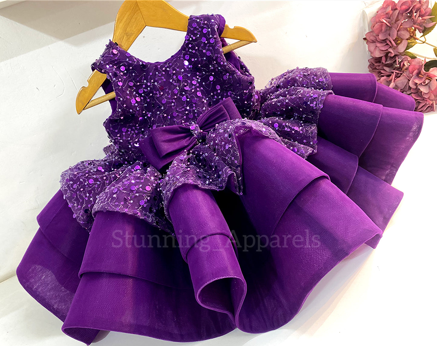 Premium pretty party wear purple dress