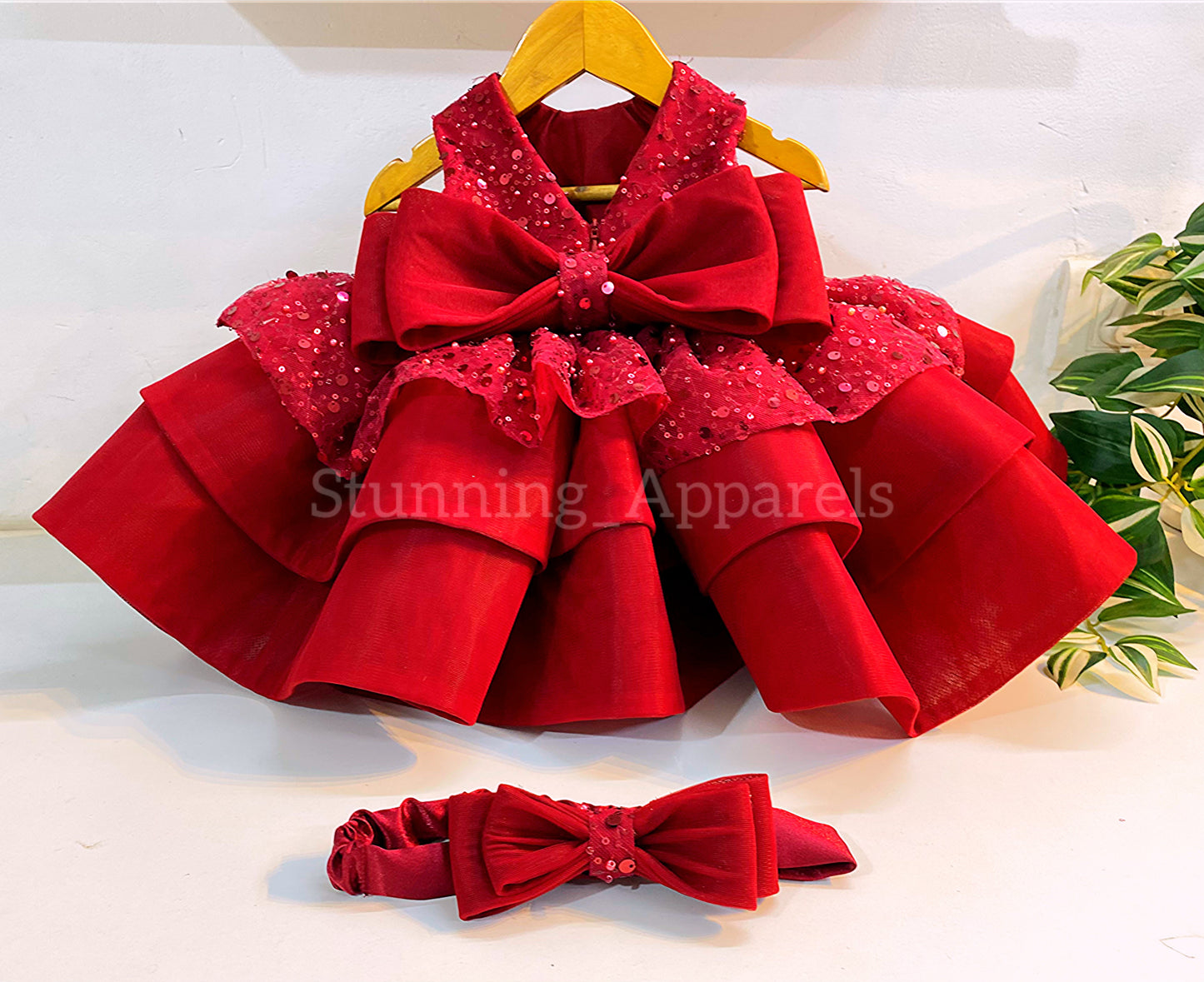 Premium pretty party wear red dress