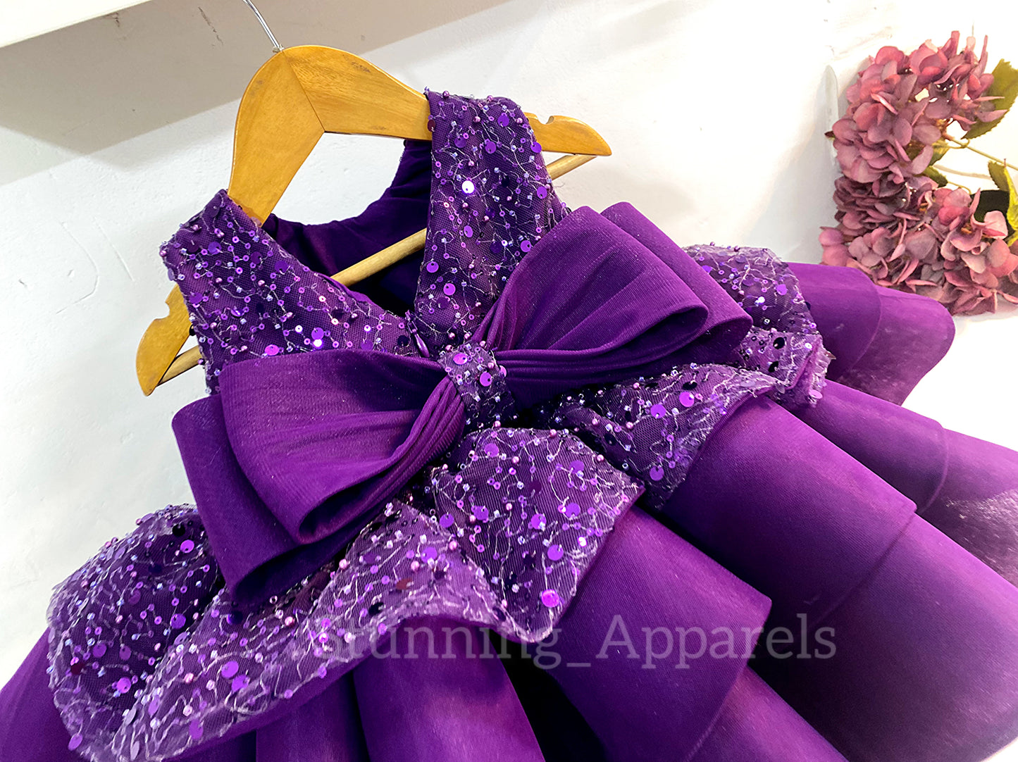 Premium pretty party wear purple dress