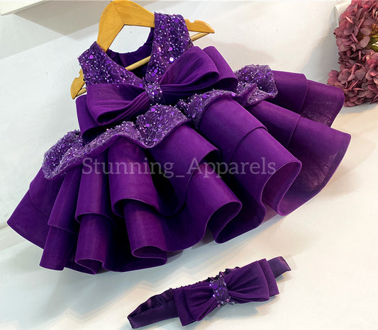 Premium pretty party wear purple dress
